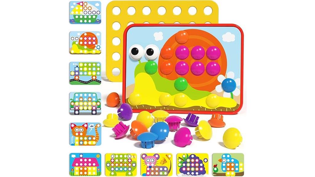 kids button art toy