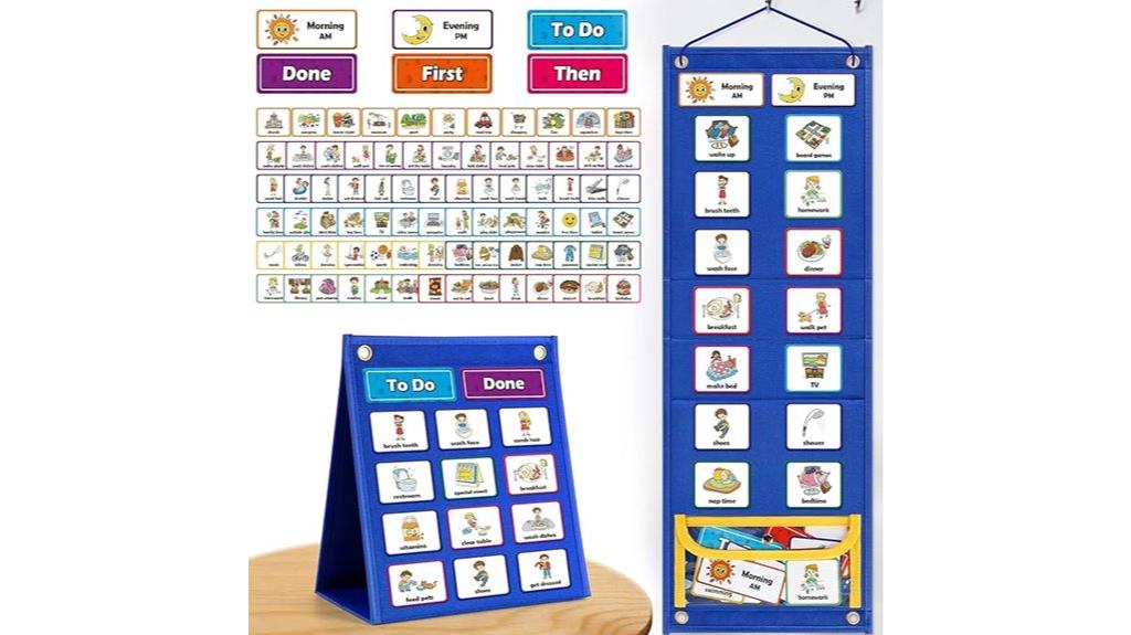 kids chore visual schedule