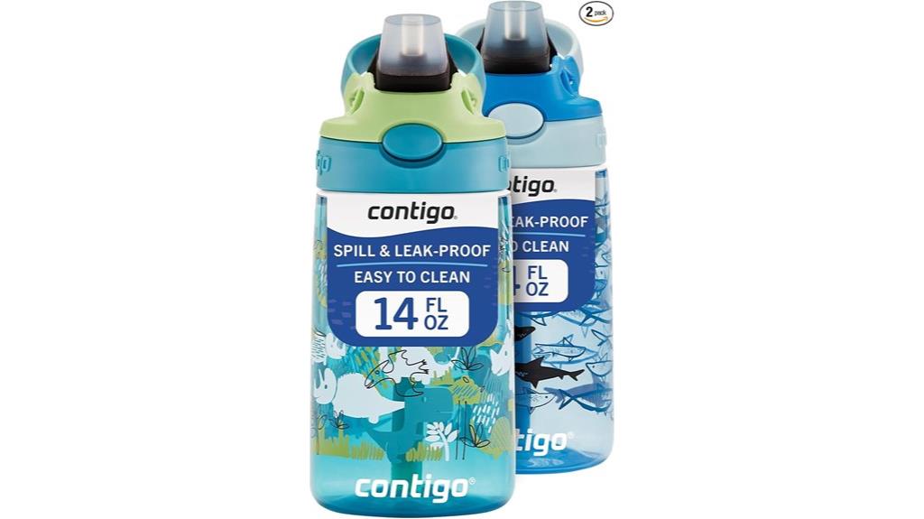 kids dual water bottles