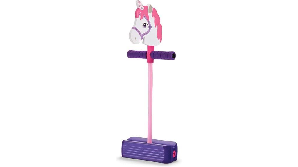 kids foam unicorn jumping toy