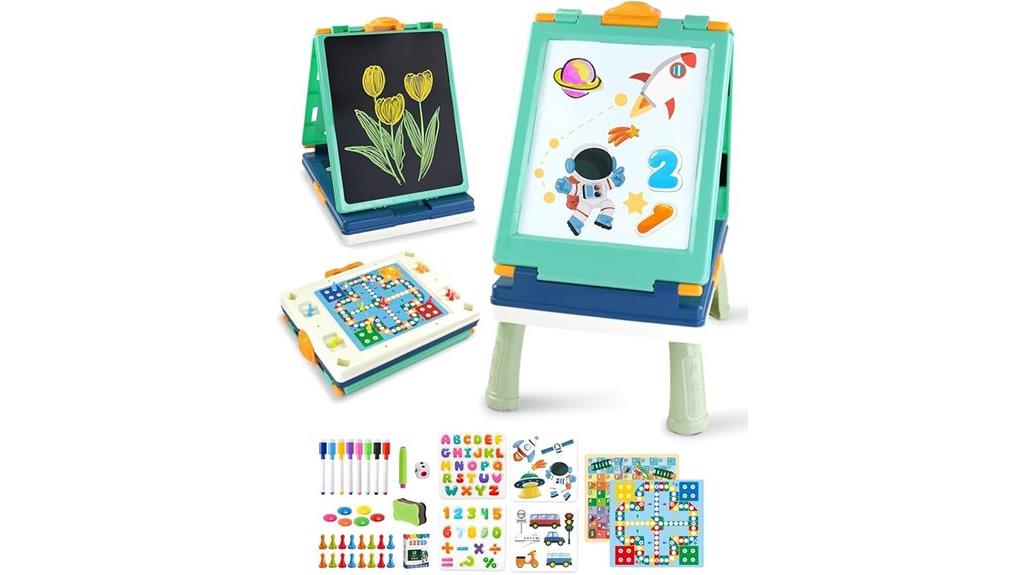 kids foldable double easel