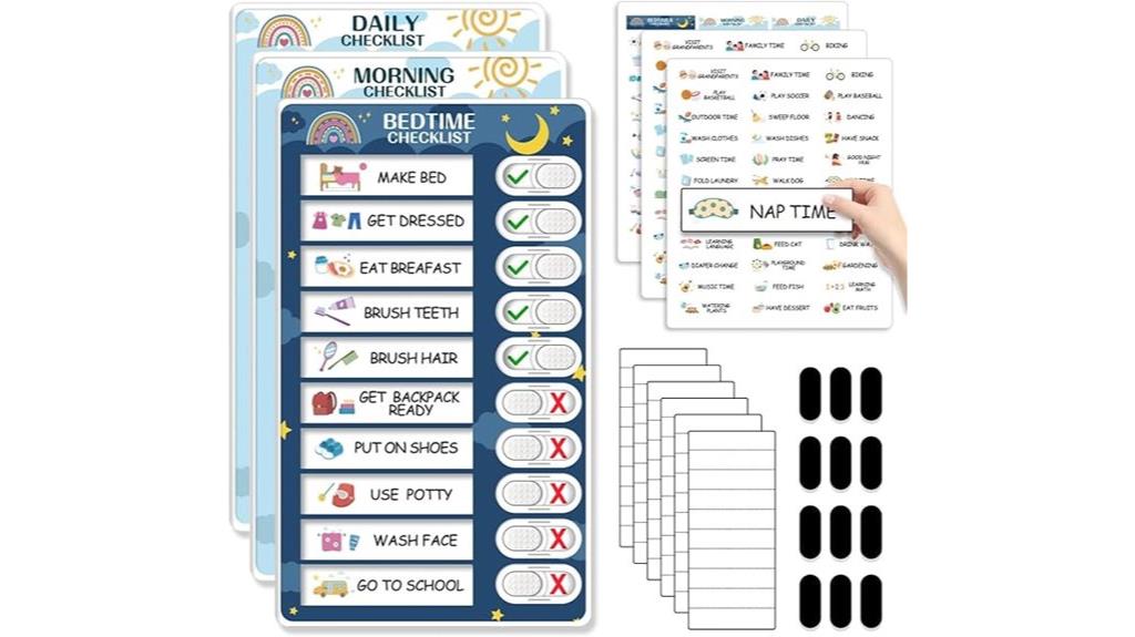kids magnet routine chart