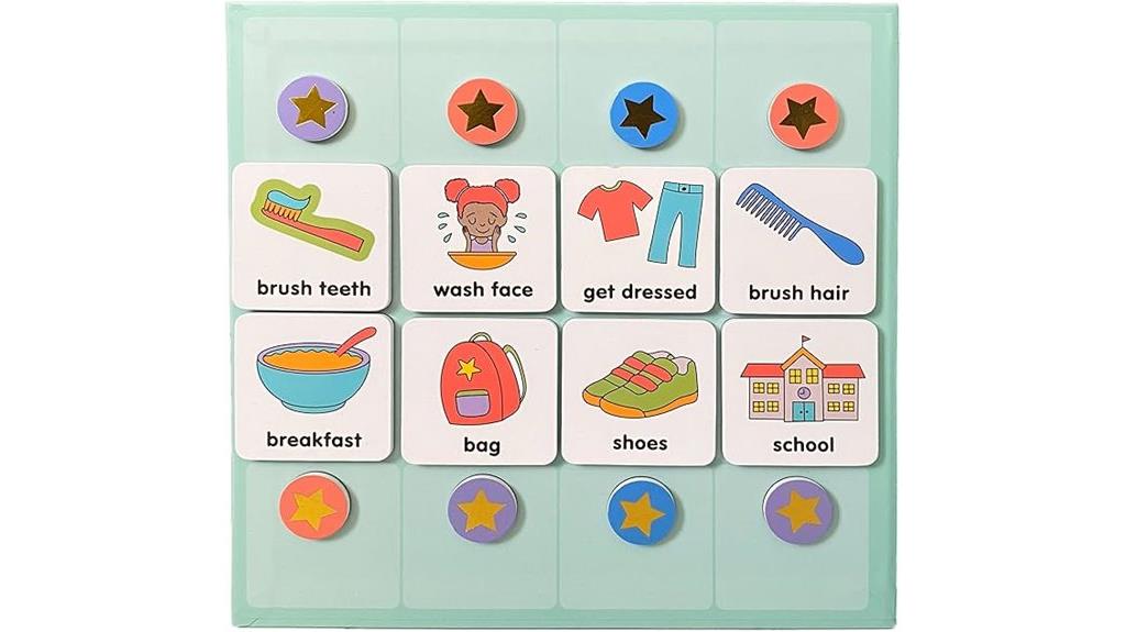 kids magnetic visual schedule