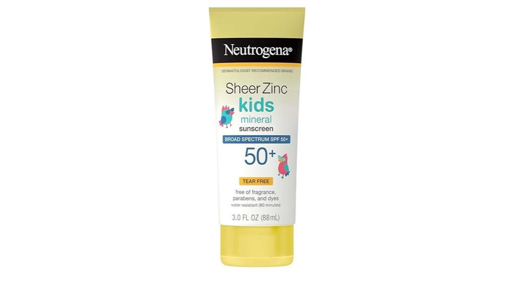 kids mineral sunscreen lotion
