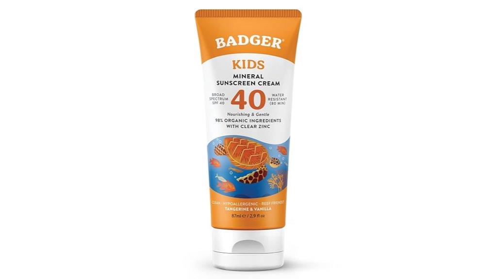 kids mineral sunscreen spf40