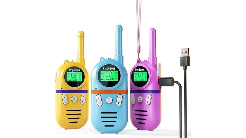 kids rechargeable long range radios