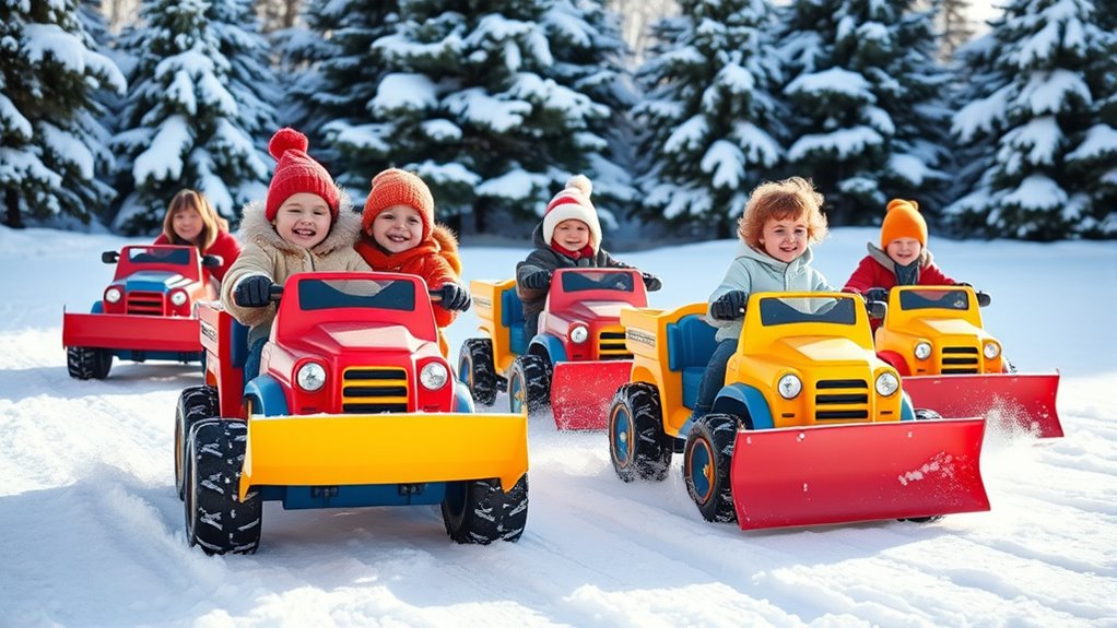 kids snow plow trucks