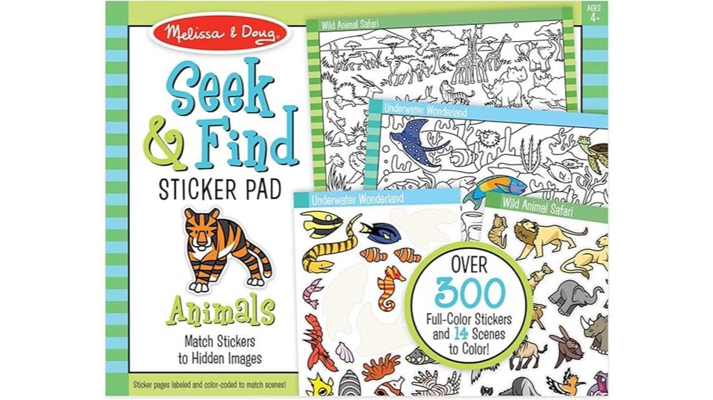 kids sticker activity book