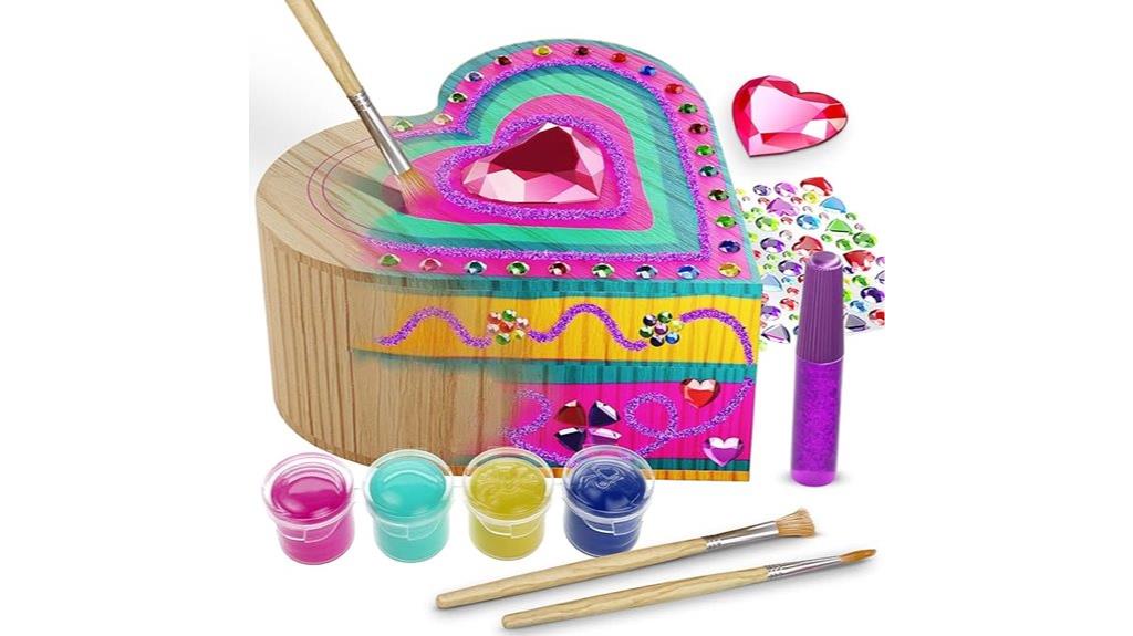 kids wooden treasure box kit