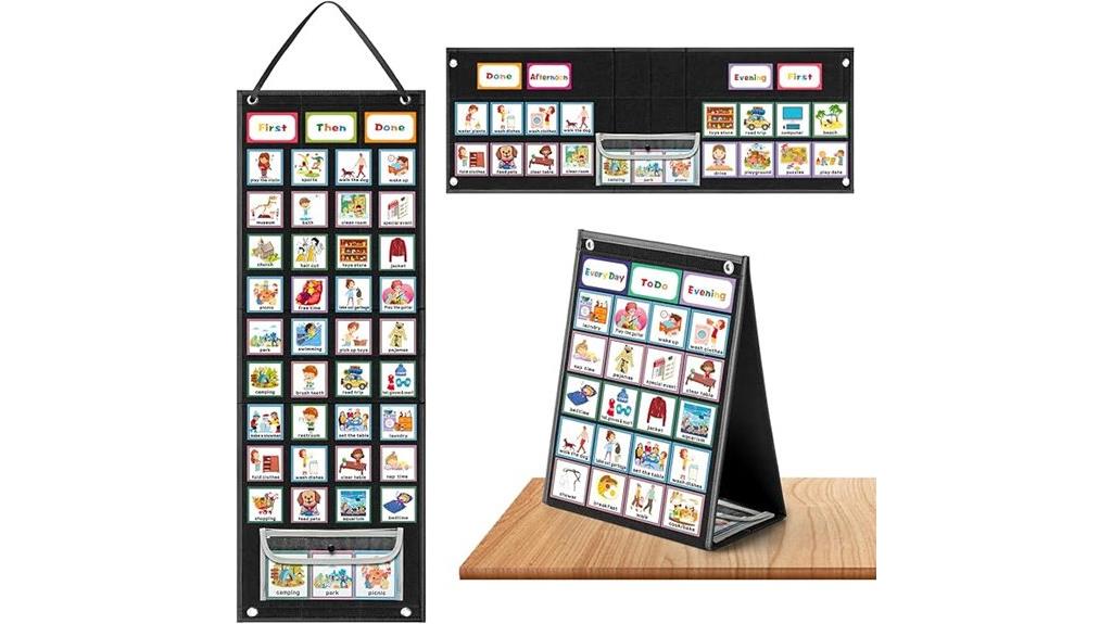 large kids visual schedule