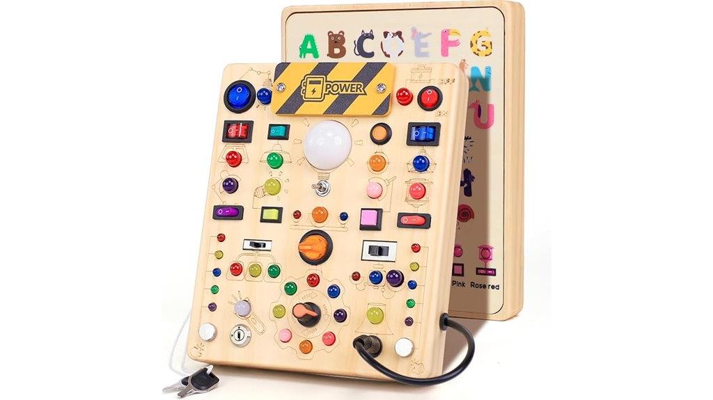 led light switches activity board