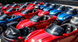 luxury sports push cars