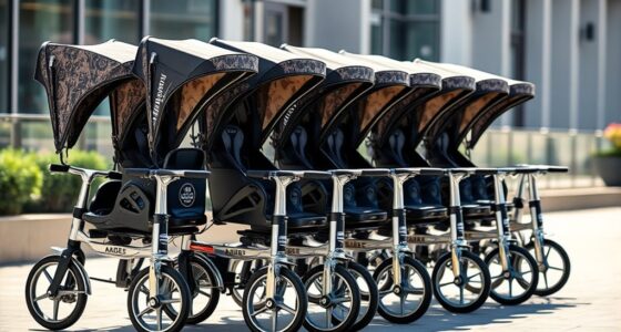 luxury stroller tricycles with canopies