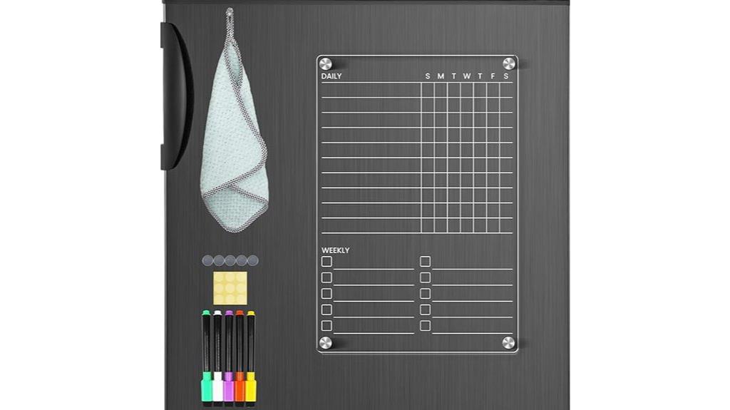 magnetic acrylic chore board