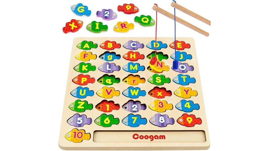 magnetic alphabet fishing game