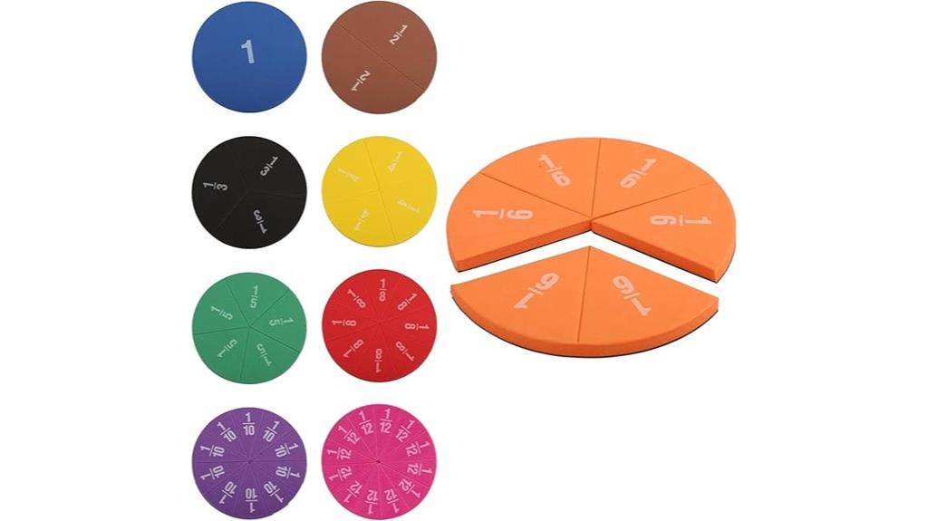 magnetic math fraction circles