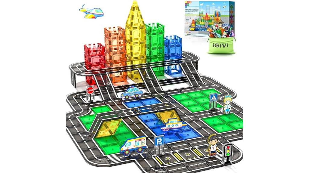 magnetic road construction set