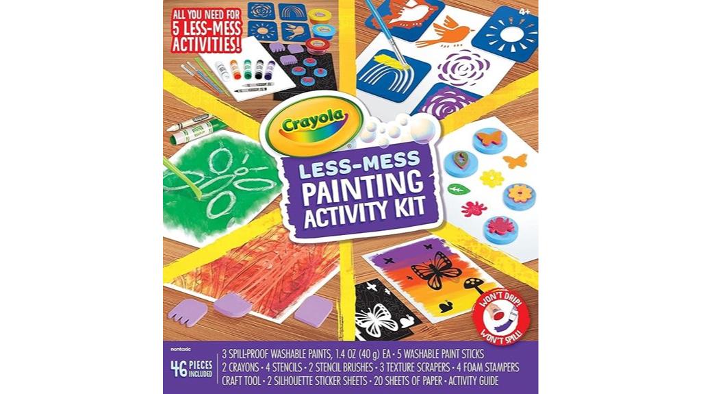 mess free painting activity kit