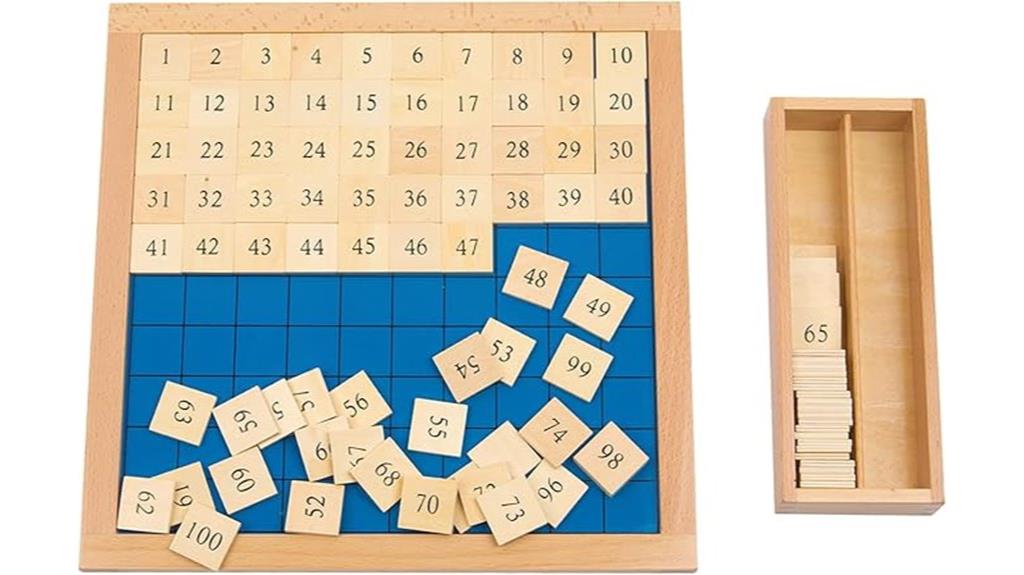 montessori hundred board for preschool