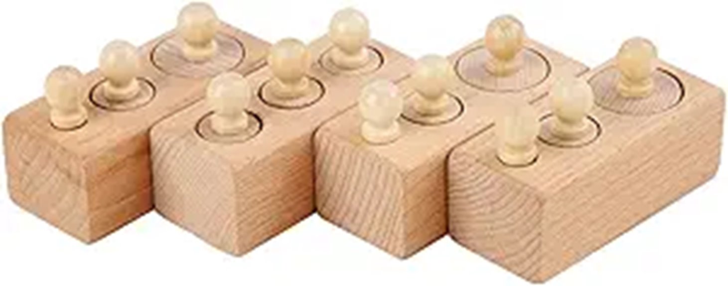 montessori knobbed cylinder blocks