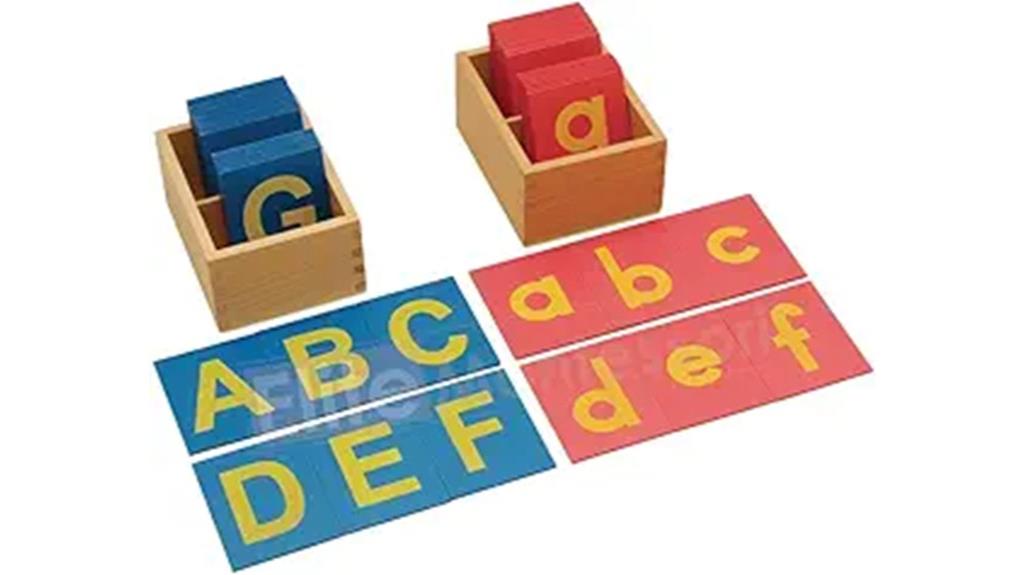 montessori sandpaper letter set