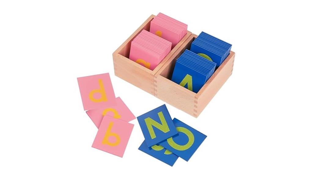 montessori sandpaper letter set