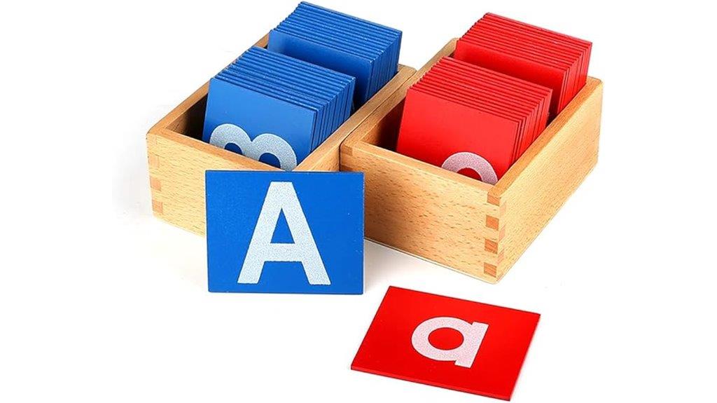 montessori sandpaper letters toy