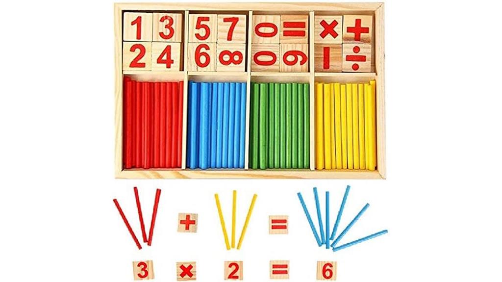 number blocks and sticks