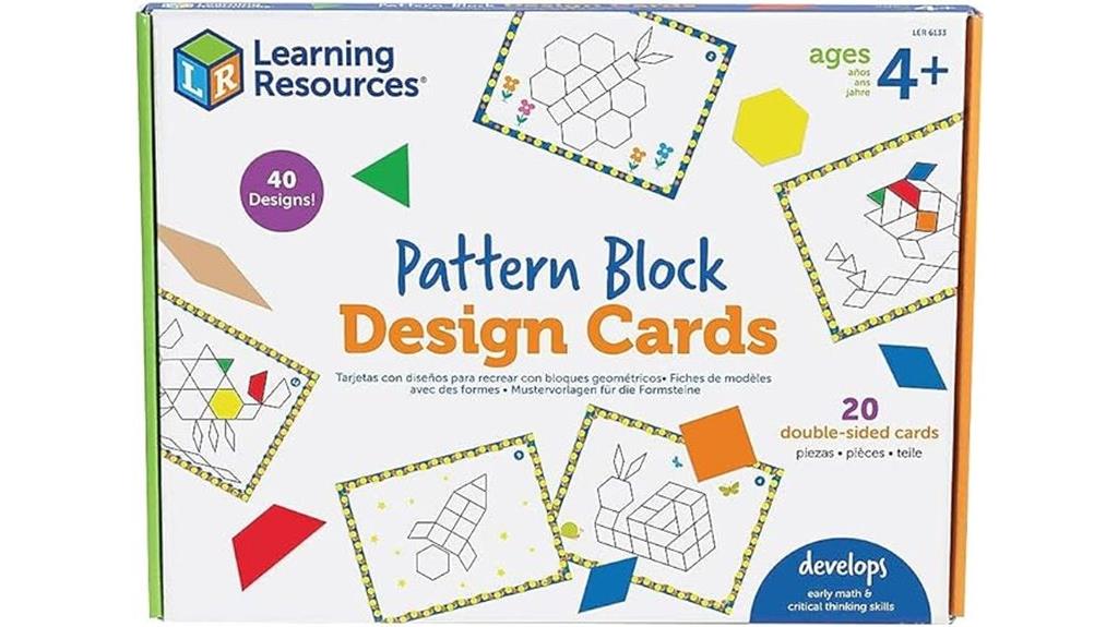 pattern block design cards