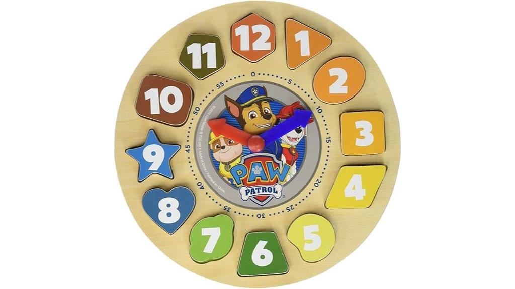 paw patrol learning clock