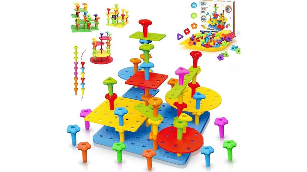 peg board stem toy
