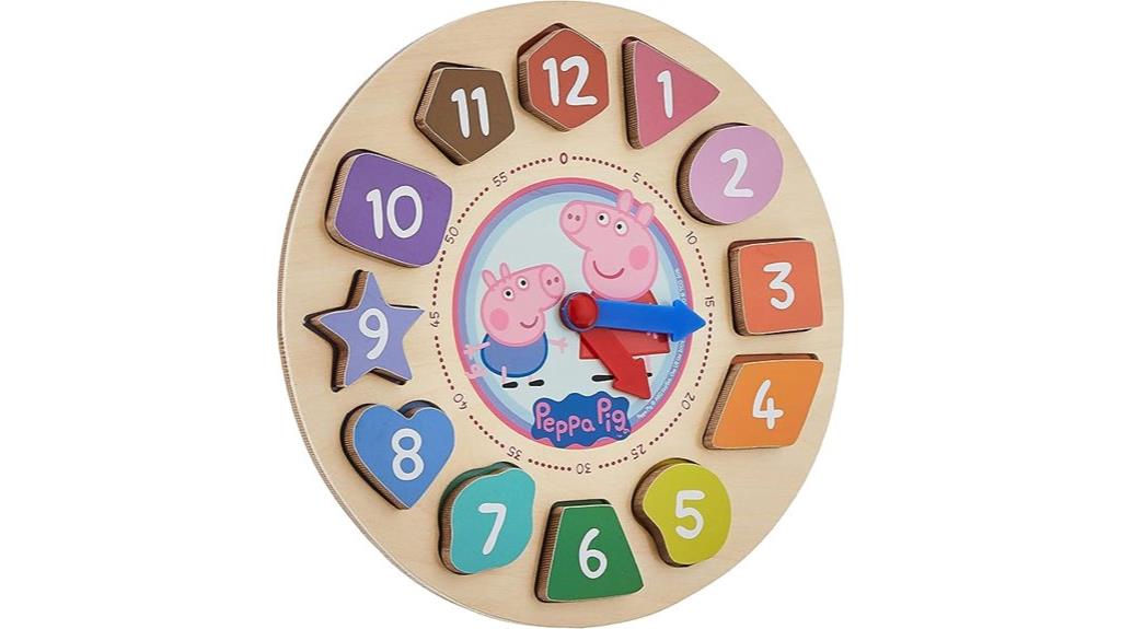 peppa pig clock puzzle