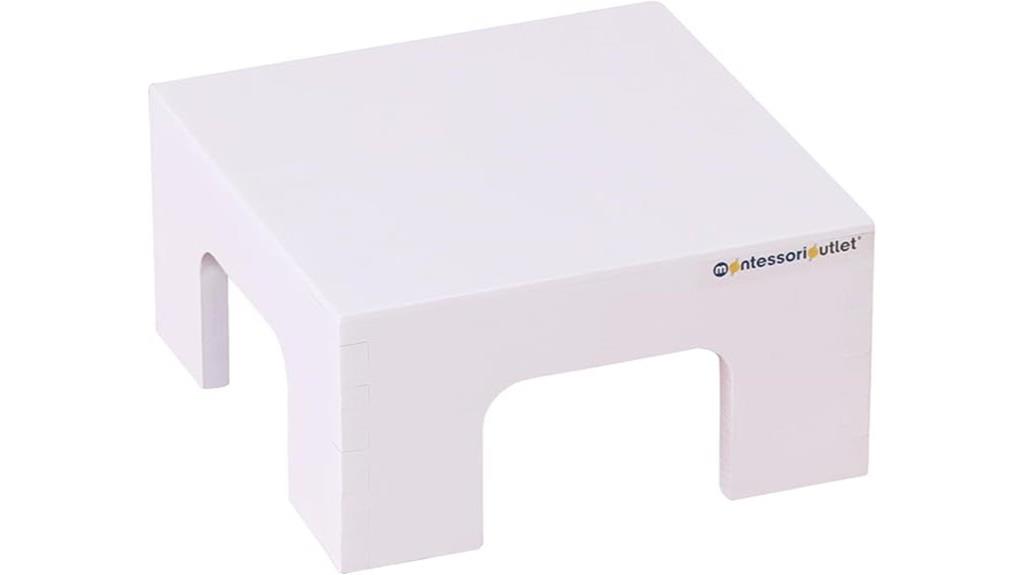 pink tower stand for children