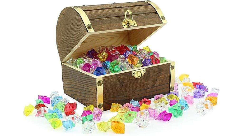 pirate wooden treasure chest