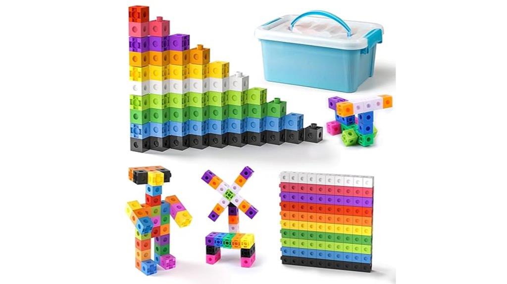 preschool math cubes set