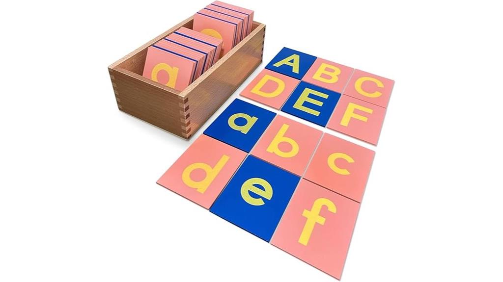 sandpaper letter set with box