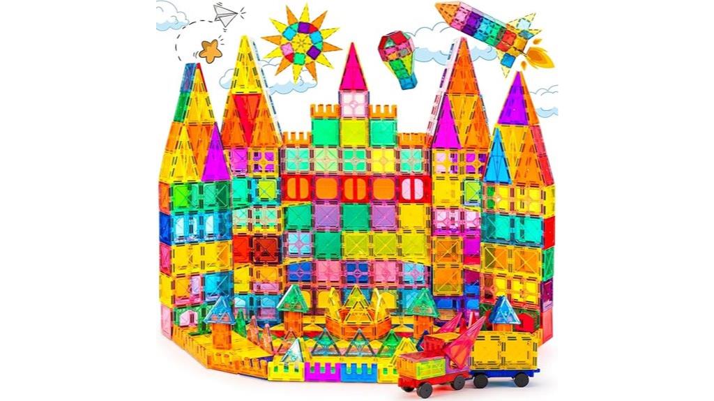 set of 100 magnetic building tiles