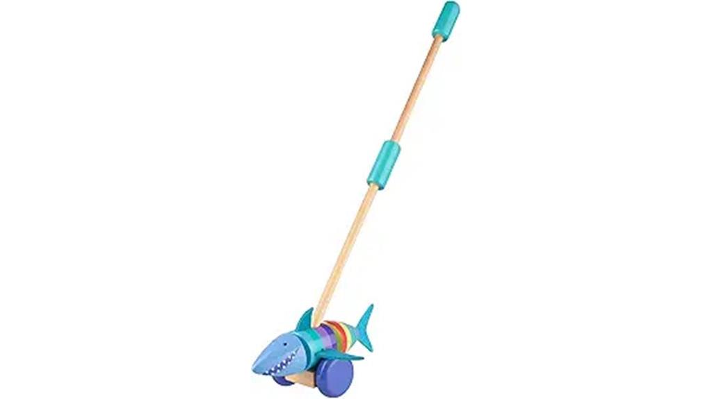 shark toddler push toy