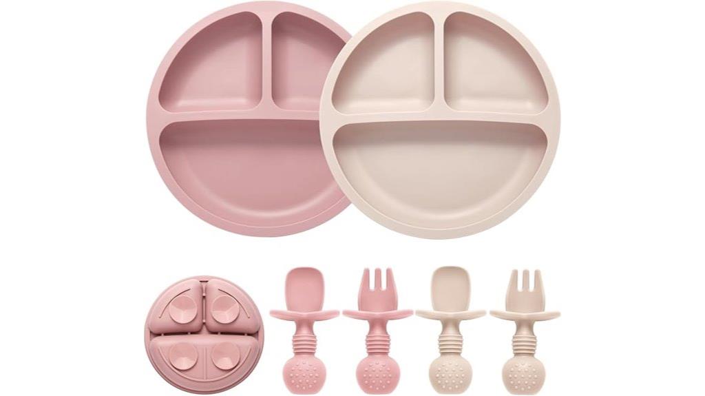 silicone feeding set two pack