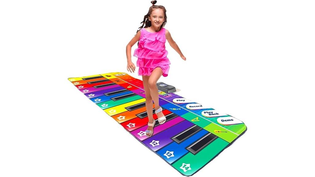 six foot toddler piano mat