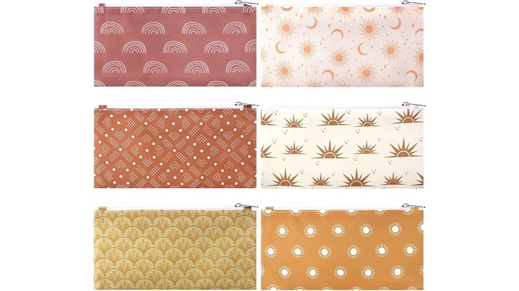 six pack boho snack bags