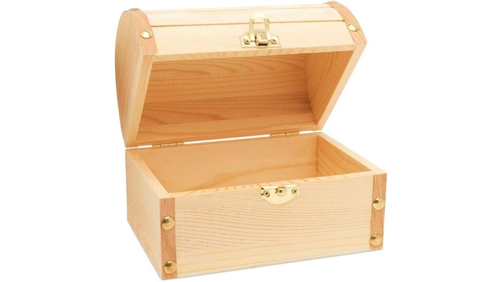 small wooden treasure chests