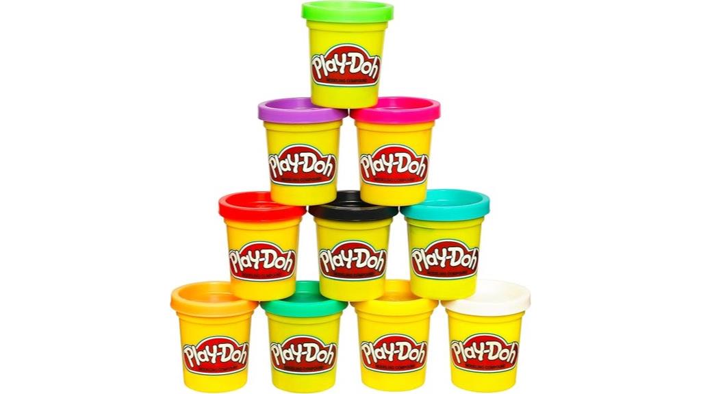 ten color play doh pack