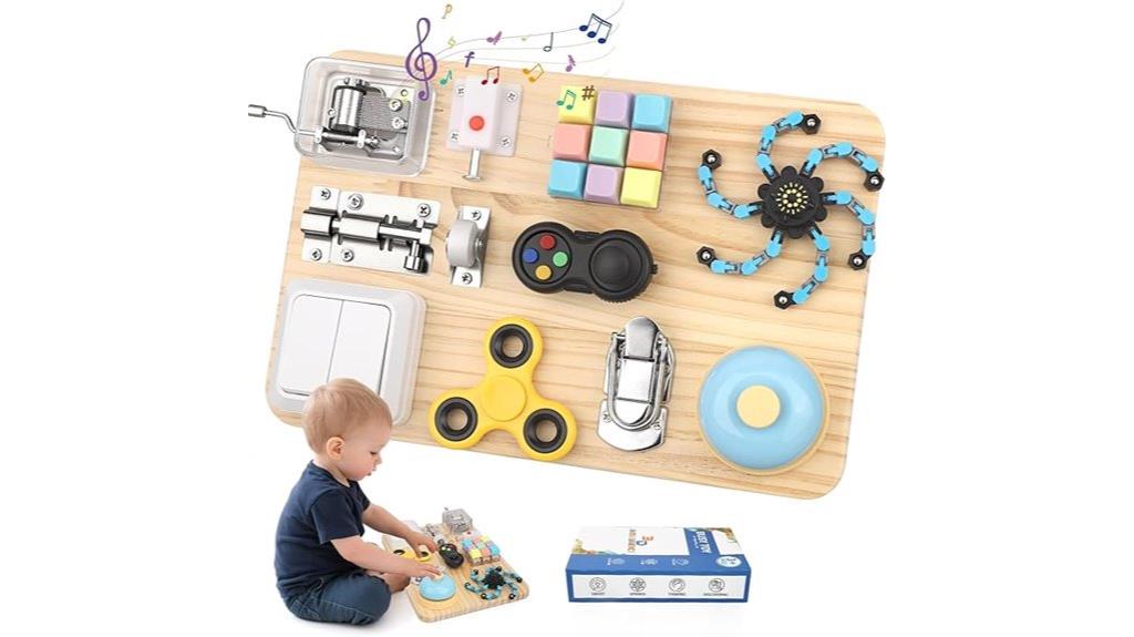 toddler sensory motor busy board