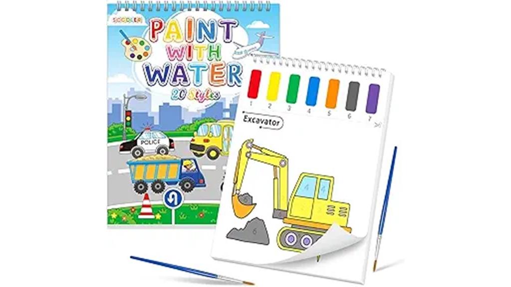 toddler water coloring books