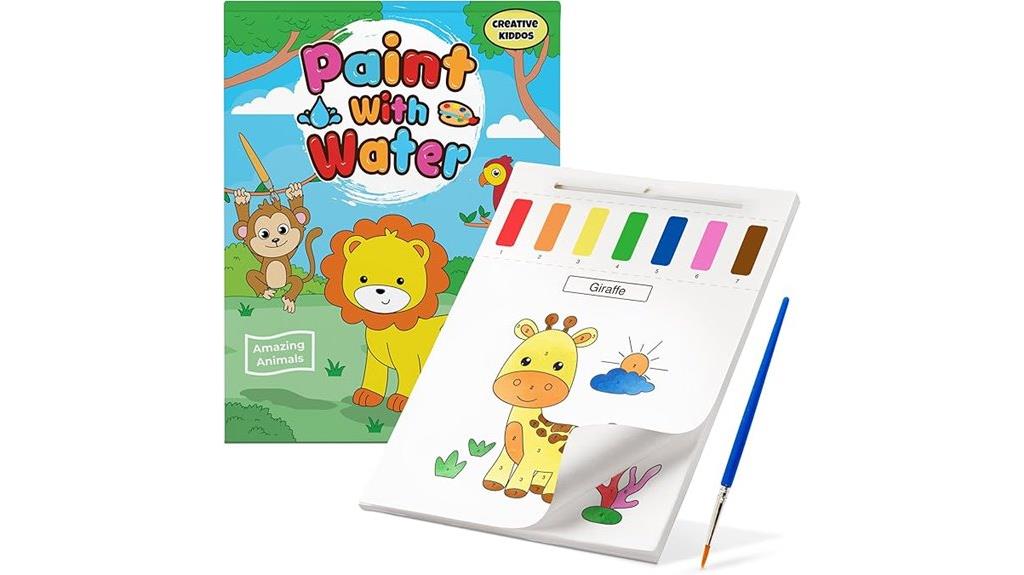 toddler watercolor painting book