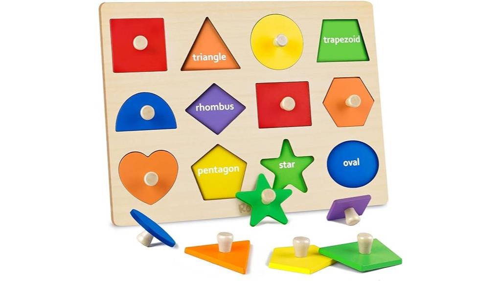 toddler wooden shape puzzles