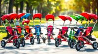 top 6 in 1 kids stroller trikes