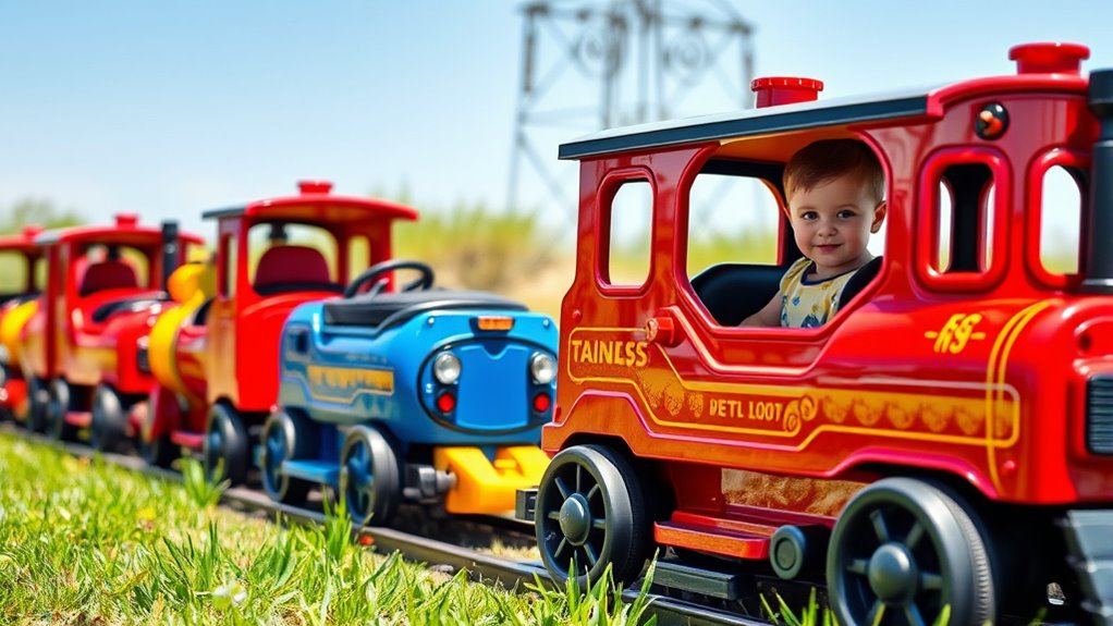 top battery powered ride on trains
