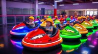 top led kids bumper cars